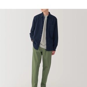 Muji Olive Green Men's Chino Easy Pants